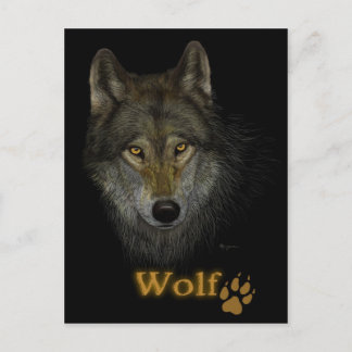 Wolf-Postkarte Postkarte