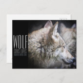 Wolf [Postkarte] Postkarte (Vorne/Hinten)