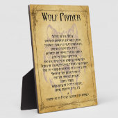 Wolf Prayer Fotoplatte (Seite)