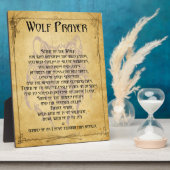 Wolf Prayer Fotoplatte (Seite)