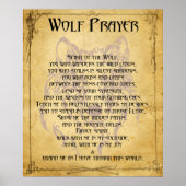 Wolf Prayer Poster (Vorne)