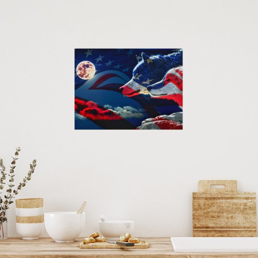 Wolf Pride of Country Poster (Küche)