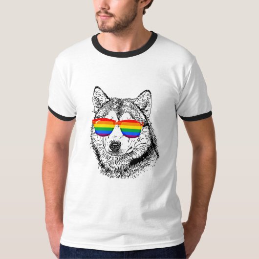 Wolf Pride Sunglasses T-Shirt (Vorderseite)