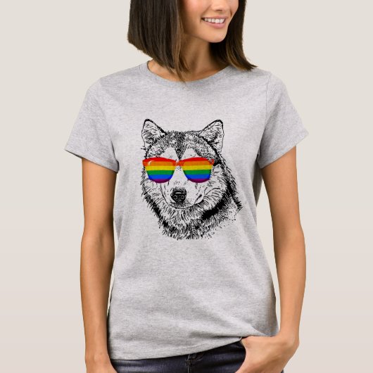 Wolf Pride Sunglasses T-Shirt (Vorderseite)