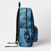 Wolf Print Cut Nähtasche Bedruckter Rucksack (Links)