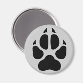 Wolf Print Magnet (Vorderseite/Rückseite)