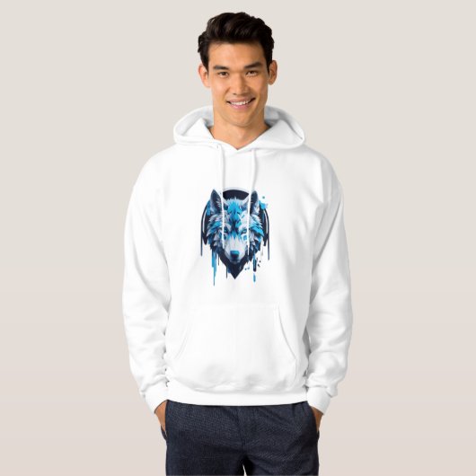 wolf print sweatshirt (Vorne ganz)