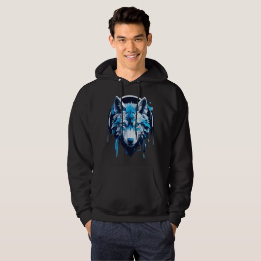 wolf print sweatshirt (Vorne ganz)