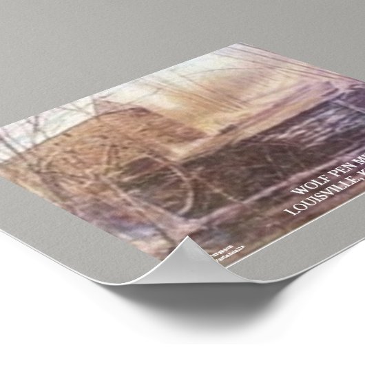 WOLF PRN MILL DRUCKEN POSTER (Ecke)