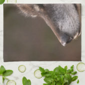 Wolf-Profil Handtuch (Gefaltet)