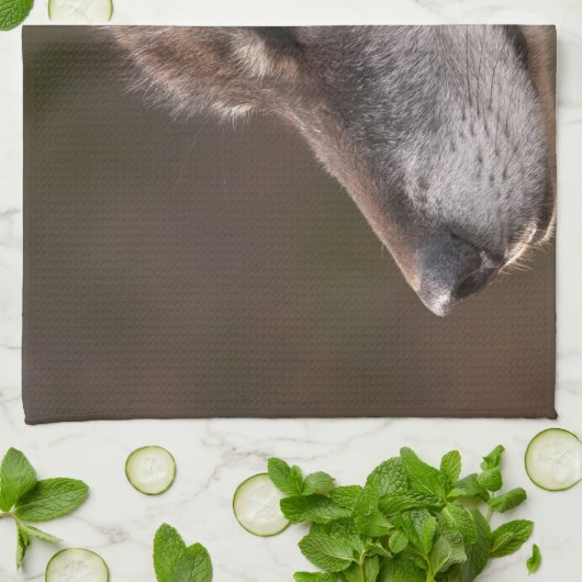 Wolf-Profil Handtuch (Gefaltet)