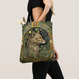 Wolf-Profil im Vintage-Stil Tasche