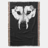 Wolf Pup Blanket Husky Wolf Pup Throw Blanket Decke (Vorderseite Vertikal)
