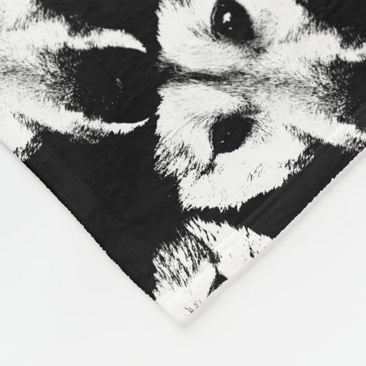 Wolf Pup Blanket Husky Wolf Welpe Dog Blankets Fleecedecke (Ecke)