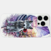 Wolf Pup & Feather Case-Mate iPhone Hülle (Rückseite (Horizontal))