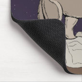 Wolf Pup Howling Mousepad (Ecke)