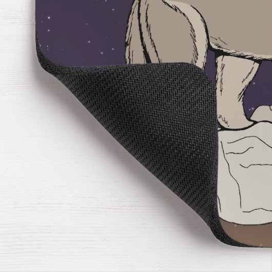 Wolf Pup Howling Mousepad (Ecke)