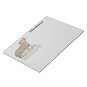 Wolf Pup Howling Notizblock (angewinkelt)