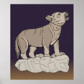 Wolf Pup Howling Poster (Vorne)