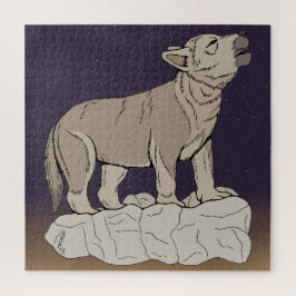 Wolf Pup Howling Puzzle
