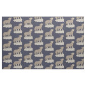 Wolf Pup Howling Stoff (Fat Quarter (45,7 x 55,9 cm))