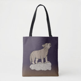 Wolf Pup Howling Tasche