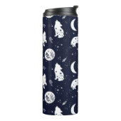 Wolf Pup Howling Thermosbecher (Nach links gedreht)