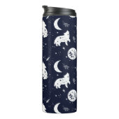 Wolf Pup Howling Thermosbecher (Nach rechts gedreht)