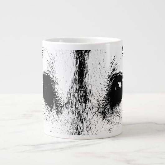 Wolf Pup Kaffee Tasse Wild Dog Jumbo Cups Schlitte (Vorderseite)