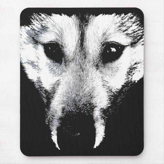Wolf Pup Mousepad Geschenke Malamute Husky Hogs (Vorne)