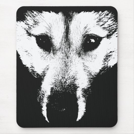 Wolf Pup Mousepad gibt Malamute Wolf Dogs (Vorne)