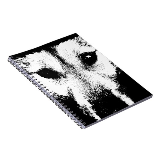 Wolf Pup Notebook Husky / Wolf Geschenke & Bücher (Rechte Seite)