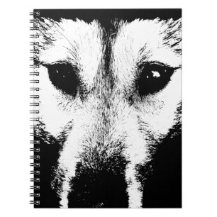 Wolf Pup Notebook Husky / Wolf Geschenke & Bücher