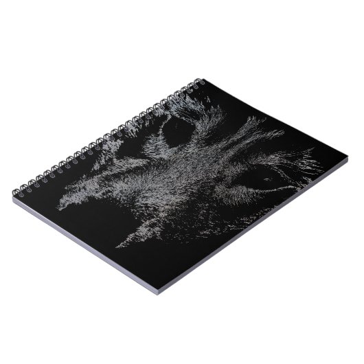 Wolf Pup Notebook Siberian Husky Pup Journal Book Notizblock (Linke Seite)