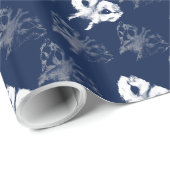 Wolf Pup Wrapping Paper Wolf Welpe Schlittenhunde  Geschenkpapier (Rolleneckpunkt)