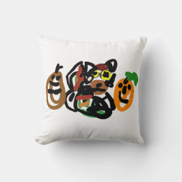 Wolf Puppe Herbst  Kissen