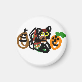 Wolf Puppe Herbst  Magnet