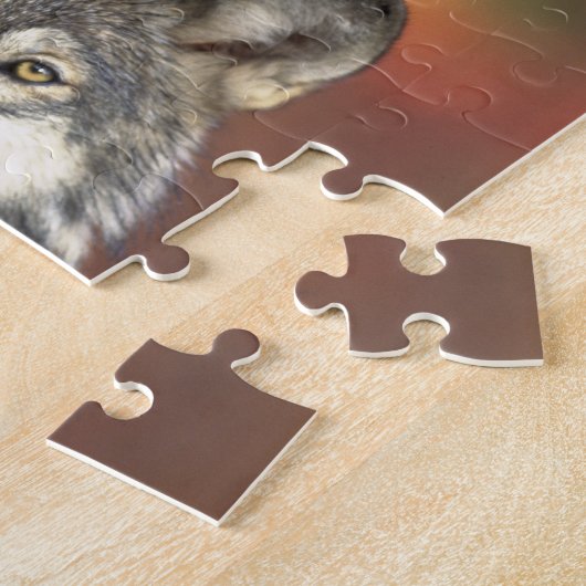 Wolf-Puzzlespiel Puzzle (Seite)
