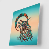 Wölf-Quadrat-Mauer Quadratische Wanduhr (Winkel)