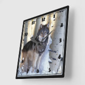 Wolf Quadratische Wanduhr (Winkel)