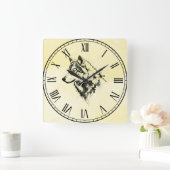 Wolf Quadratische Wanduhr (Zuhause)
