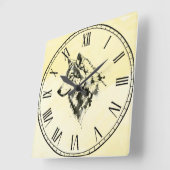 Wolf Quadratische Wanduhr (Winkel)
