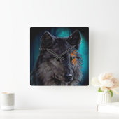 Wolf Quadratische Wanduhr (Zuhause)