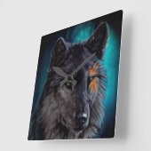 Wolf Quadratische Wanduhr (Winkel)