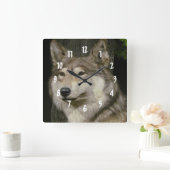 Wolf Quadratische Wanduhr (Zuhause)