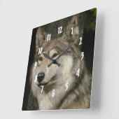 Wolf Quadratische Wanduhr (Winkel)