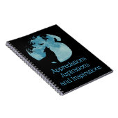Wolf, Raven Owl and Moon Appreciation Journal Notizblock (Rechte Seite)