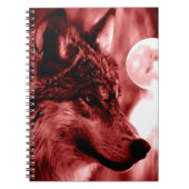 Wolf & Red Night Notebook Notizblock (Vorderseite)