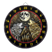 Wolf reflektiert die Freiheit und den Power Dartscheibe (vorne)