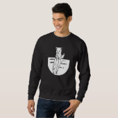 Wolf Reflexion Wölfe Tier Wildnis Wolf Sweatshirt (Vorne ganz)